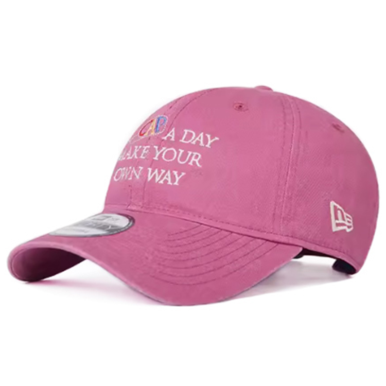 

New Era Хлопковая бейсболка с принтом розовая, Pink