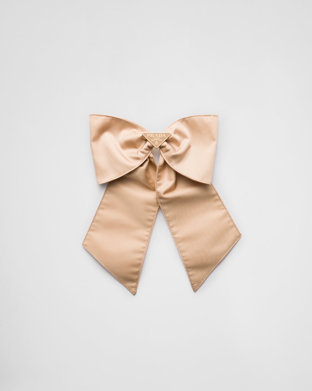 

Заколка для волос из переработанного нейлона Prada, бежевый