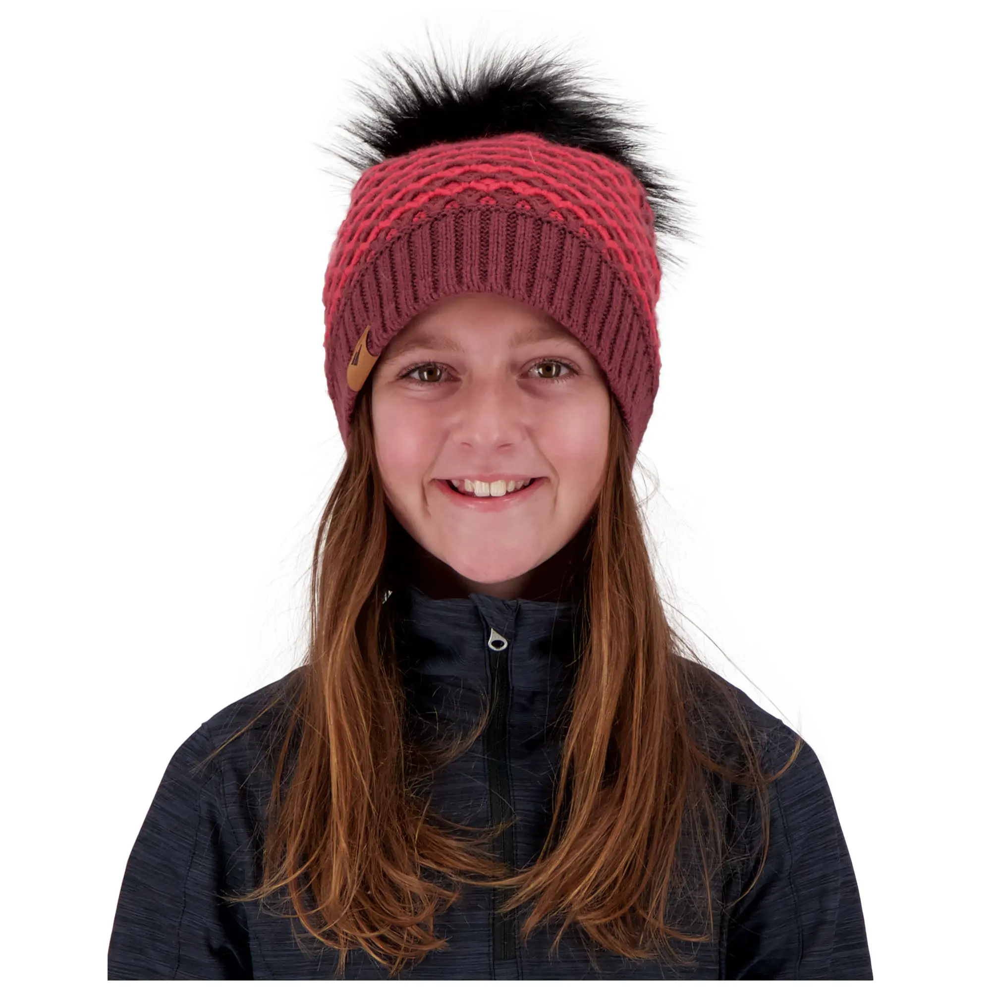 

Детская шапка-бини Tucson с помпоном из искусственного меха Obermeyer, Wait Up