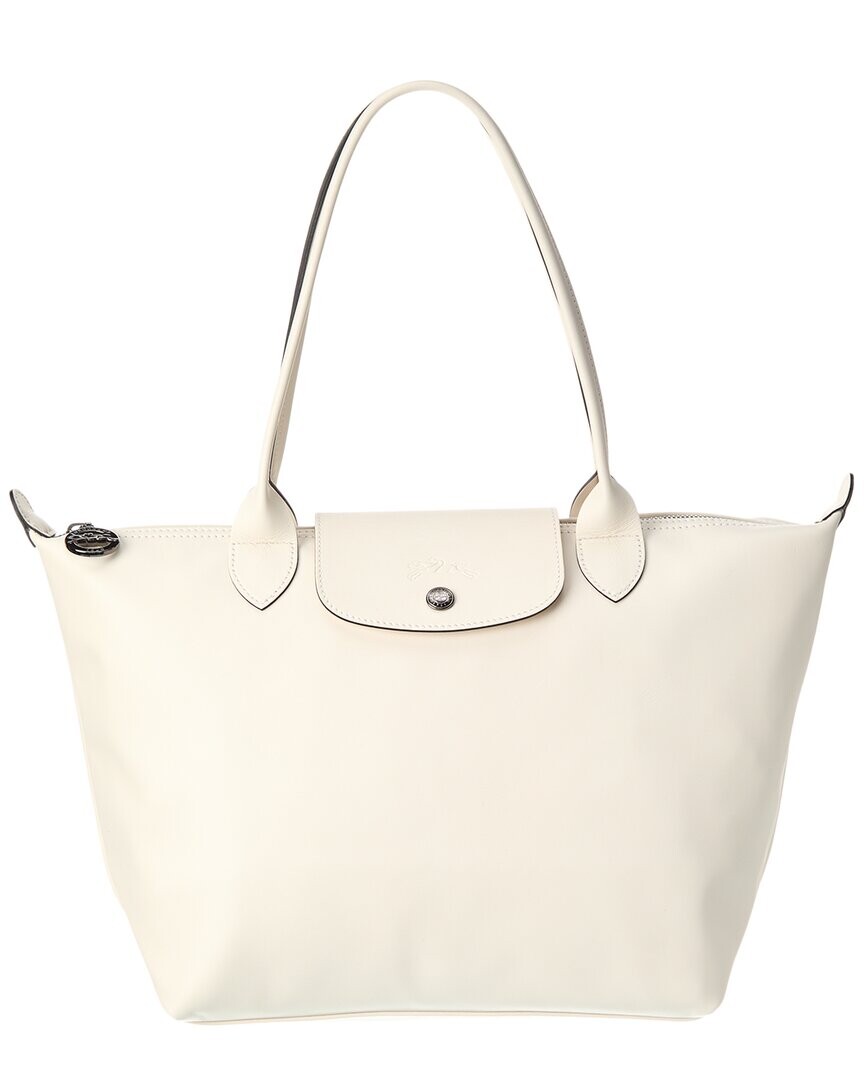 

Кожаная сумка-тоут Longchamp Le Pliage Xtra среднего размера, белый