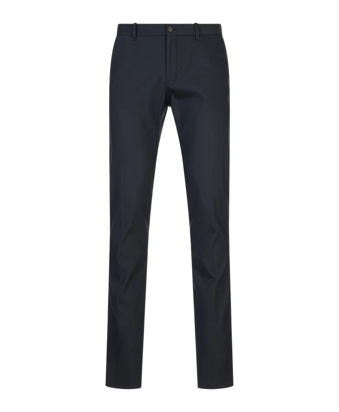 

Синие брюки из хлопковой смеси, зауженного кроя Incotex, синий