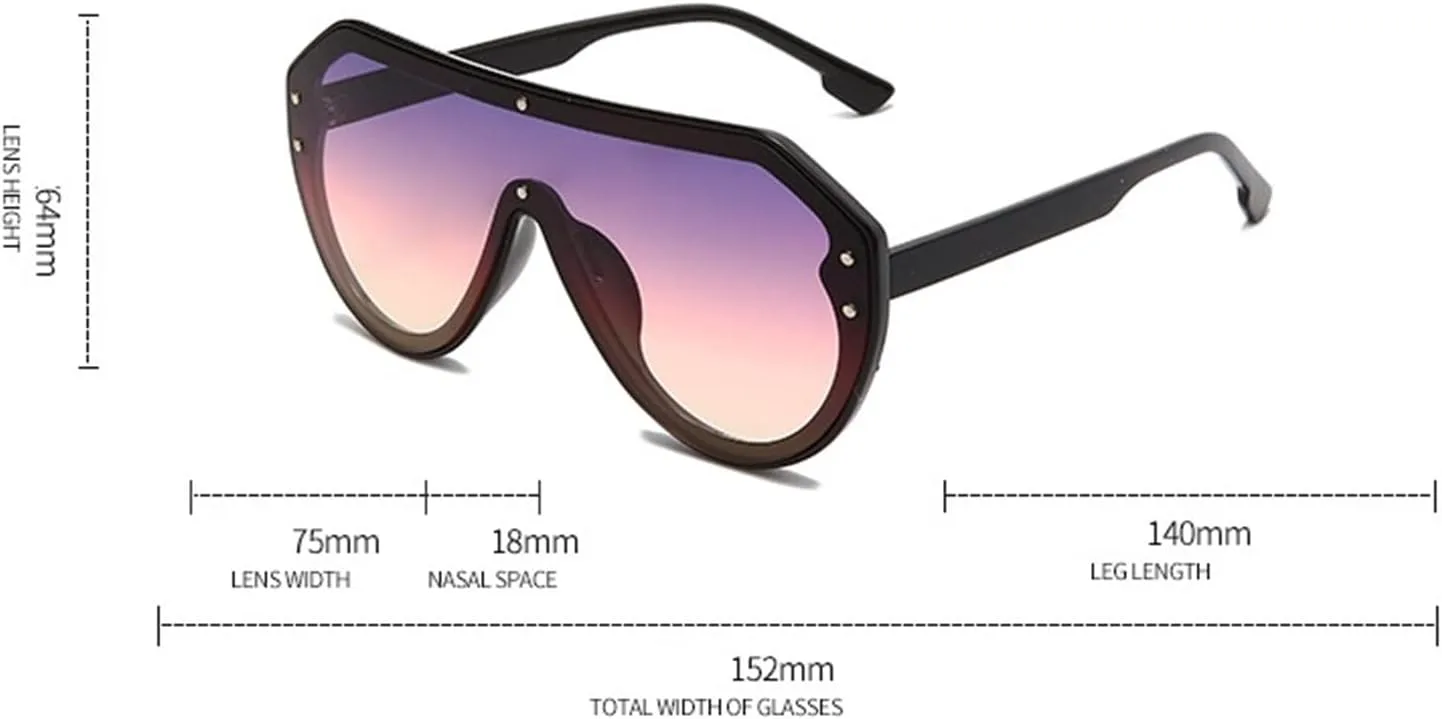 

Мужские и женские модные солнцезащитные очки в крупной оправе, 2026 год, для отдыха на природе, пляжа и в тени (Цвет: G, Размер: Средний) MTZJH, One Color