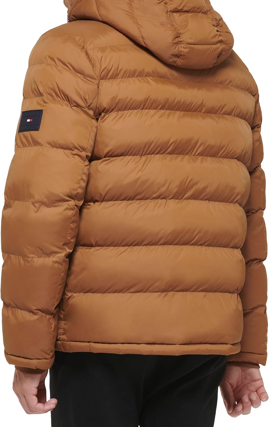 Мужская стеганая куртка с капюшоном Tommy Hilfiger (стандартная и для больших и высоких), Nutmeg — фото 3