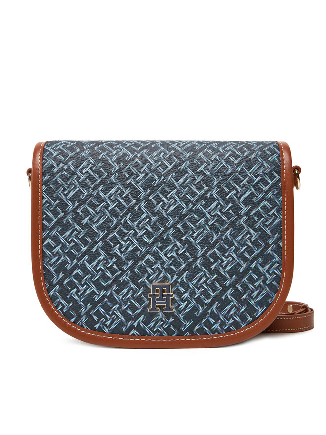

Сумочка Th Monoplay Leather Saddle Bag AW0AW17414 Tommy Hilfiger, синий