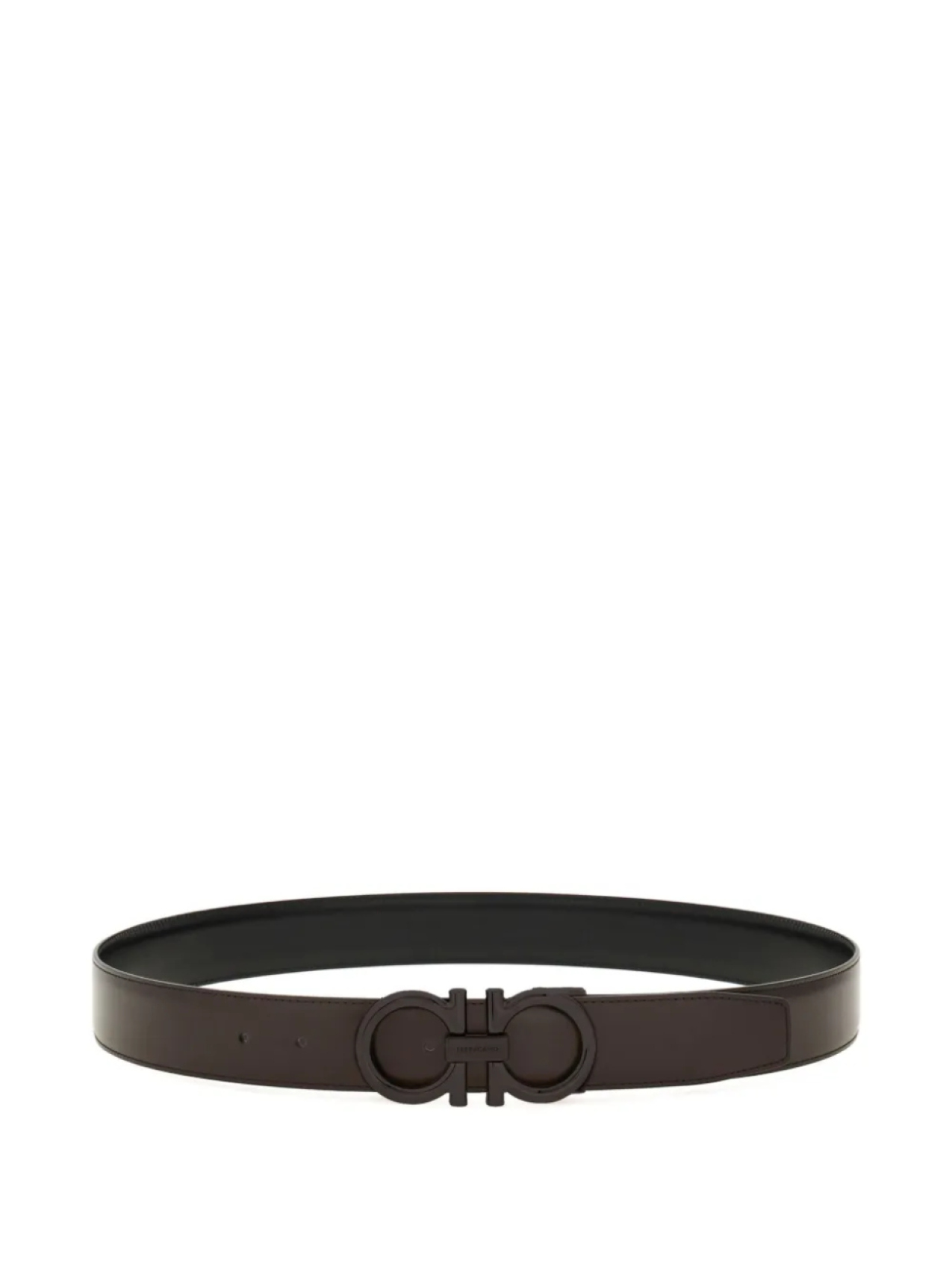

Ремень из кожи Ганчини Ferragamo, черный