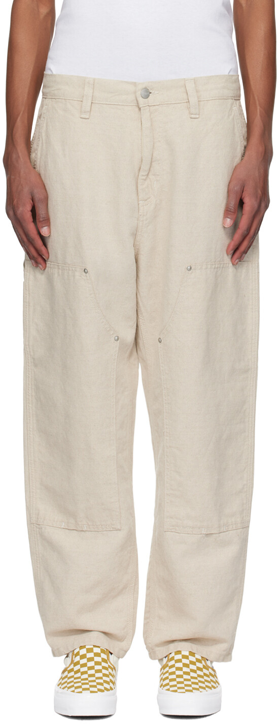 

Брюки Walter Linen Double Knee Off-White Carhartt Work In Progress