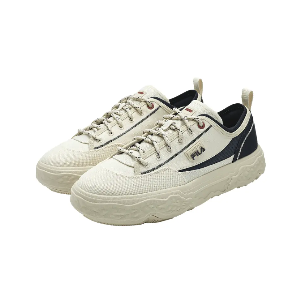 FILA Кроссовки ROCK устойчивые к истиранию низкие матерчатые мужские желто-зеленые бежево-желтые/ягодно-синие, цвет Beige Yellow/Berry Blue — фото 2