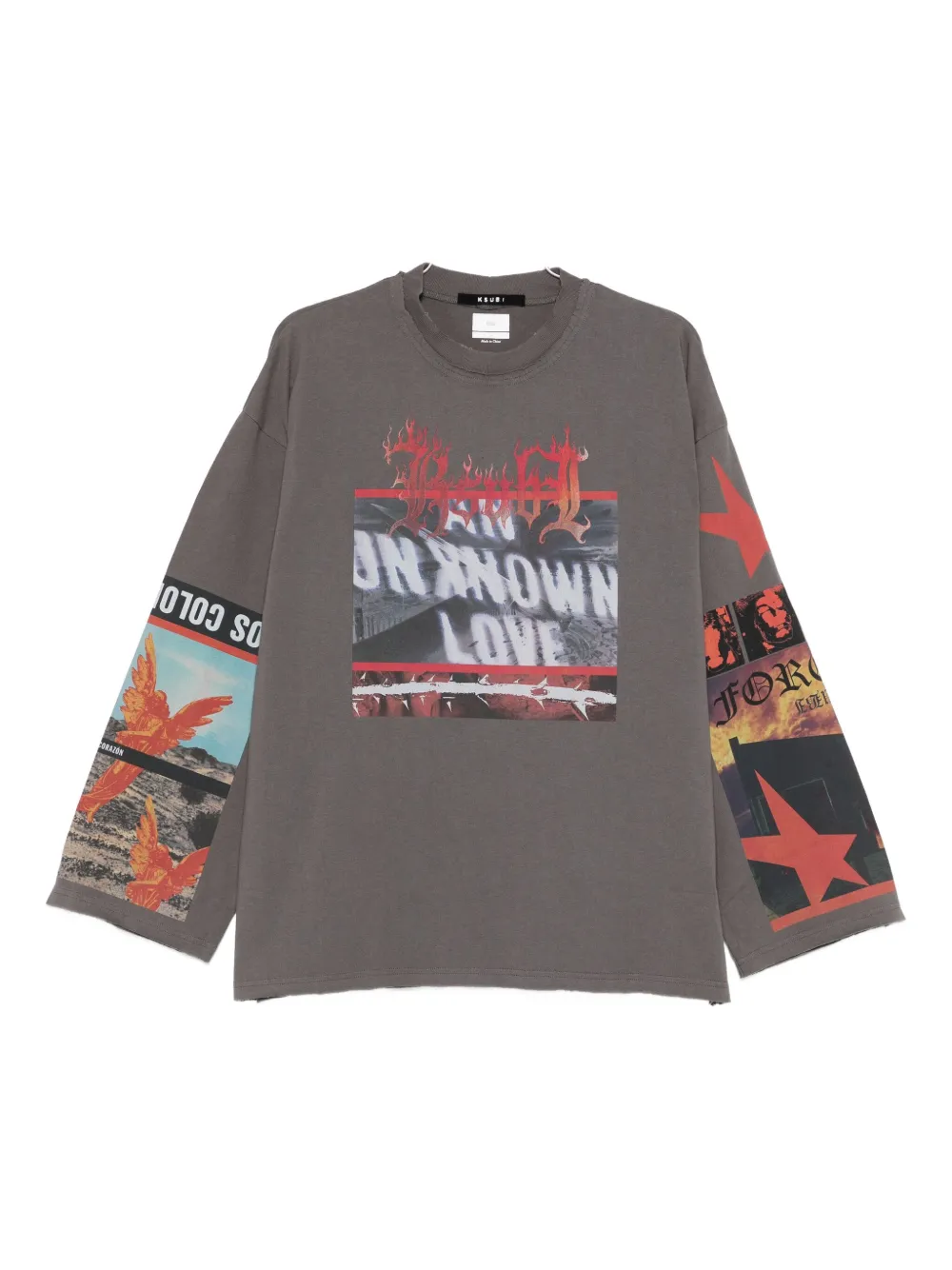 

Футболка Altar с графичным принтом Ksubi, серый