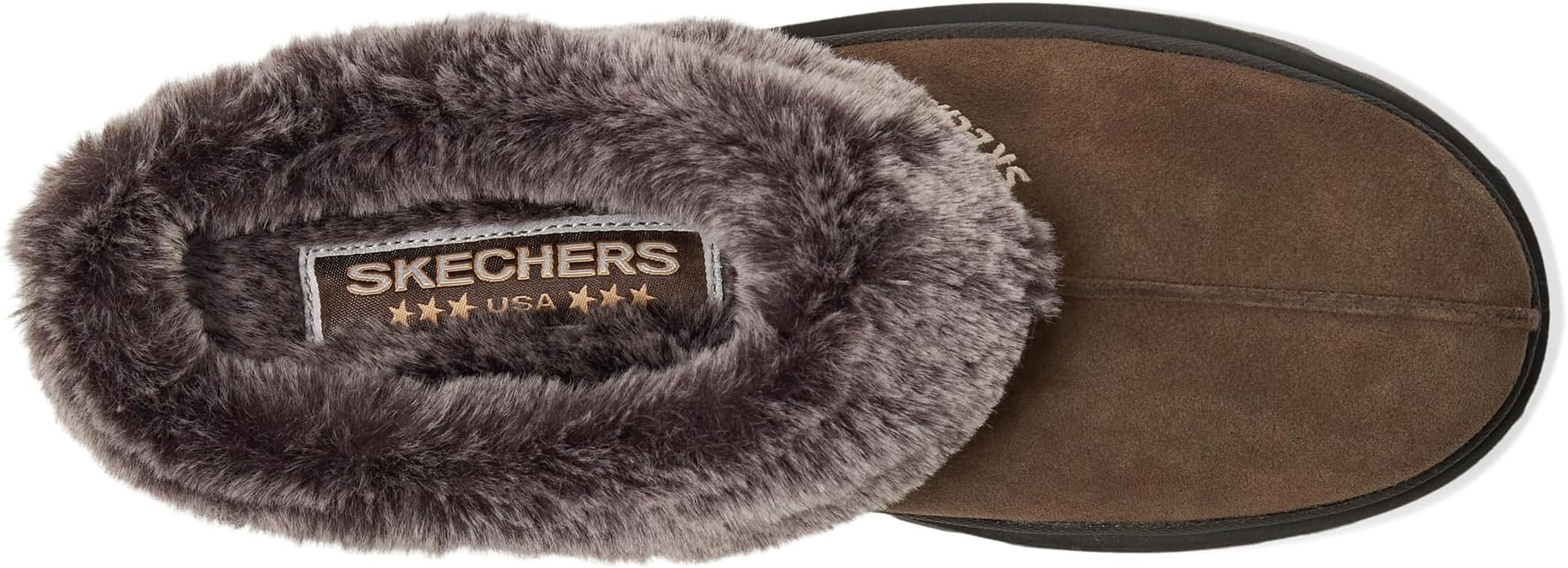 Сабо SKECHERS Shindigs - Fortress, Chocolate Suede — фото 2