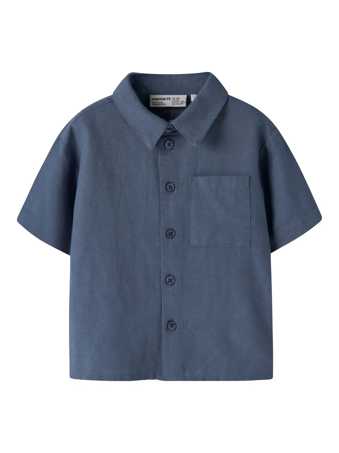 Рубашка с коротким рукавом, Name it, vintage indigo