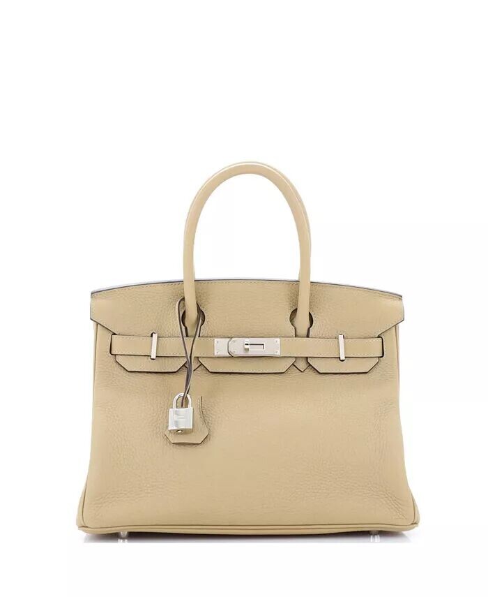 

Сумка Birkin 30 Light Clemence с фурнитурой из палладия Pre-Owned HERMÉS, зеленый