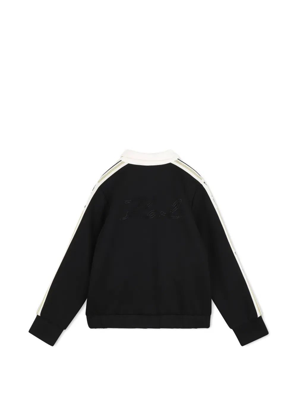 Толстовка на молнии Karl Lagerfeld Kids, черный — фото 2