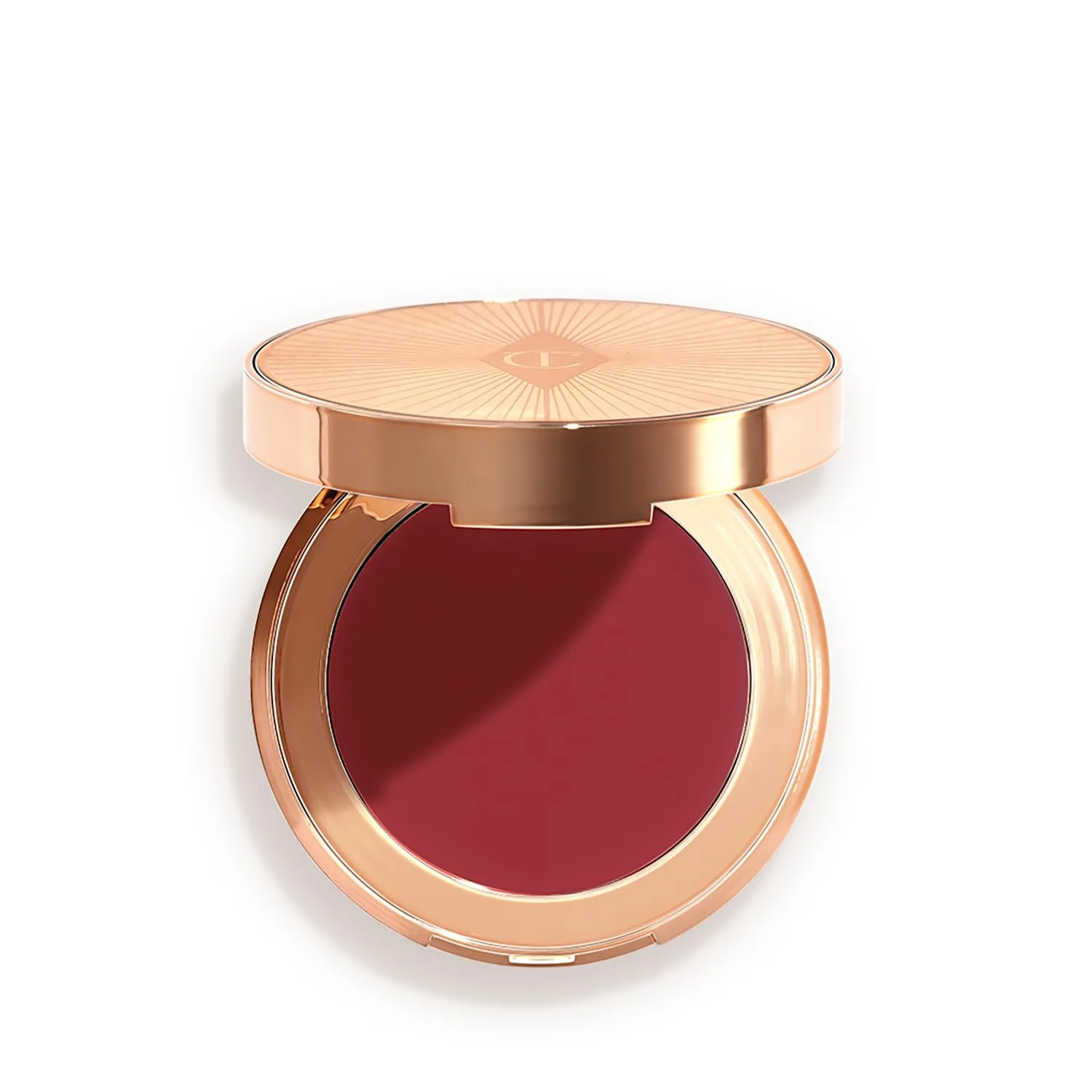 Кремовые румяна для губ и щек Charlotte Tilbury Pillow Talk - увлажняющее средство для лица с влажным, полупрозрачным финишем - обогащены витамином Е и пчелиным воском для смягчения кожи., Colour Of Passions - blushing berry-pink