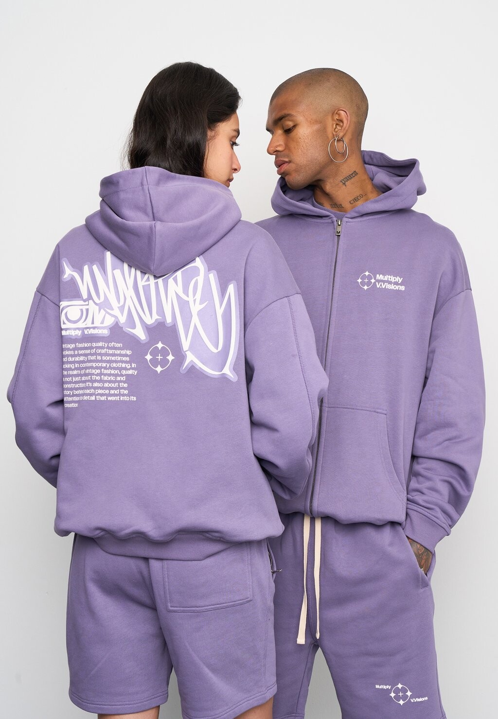

Толстовка на молнии VISIONARY Multiply Apparel, фиолетовый