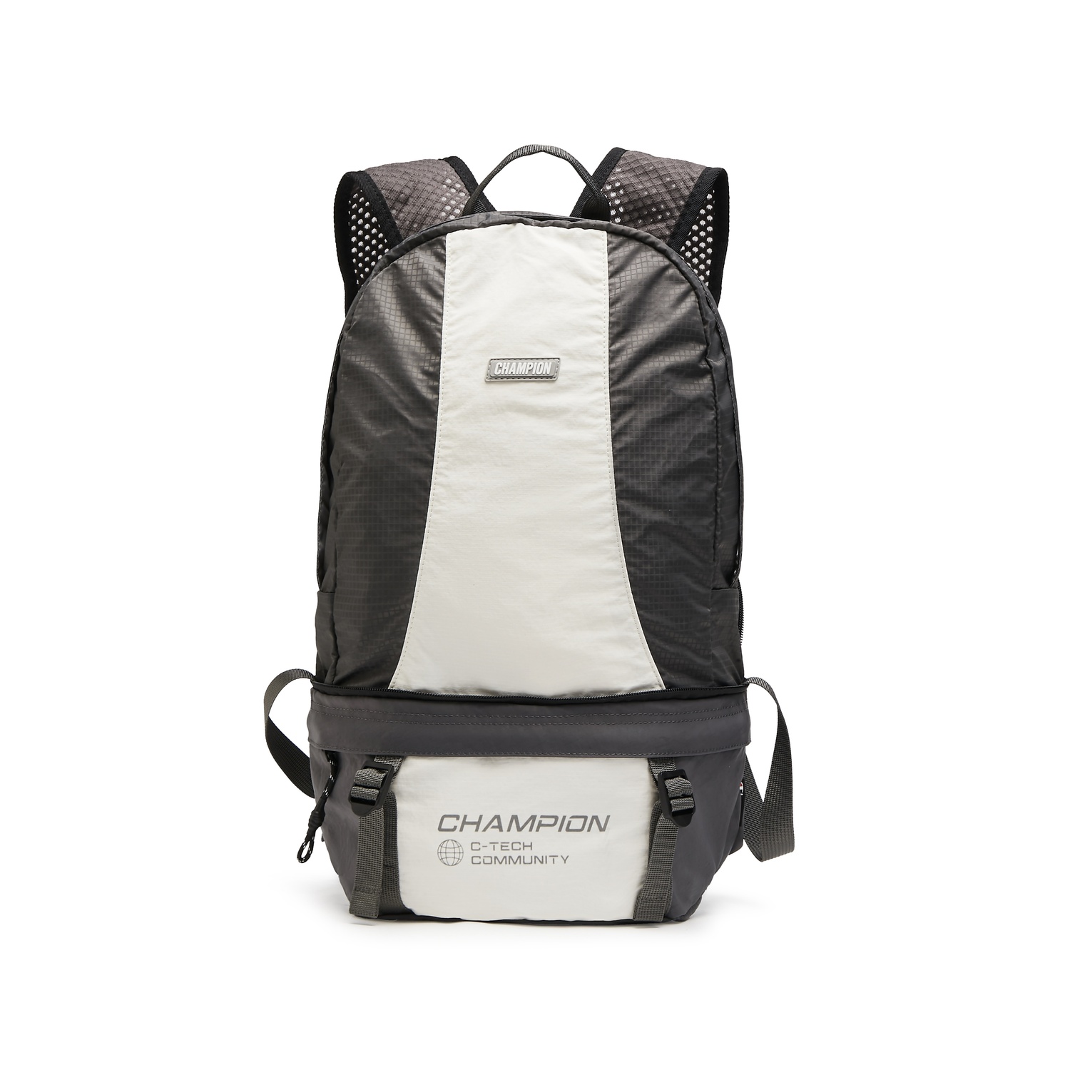 

Champion Тканевый рюкзак унисекс новый бежевый осенний лунный серый черный, New Beige White/Autumn Moon Gray