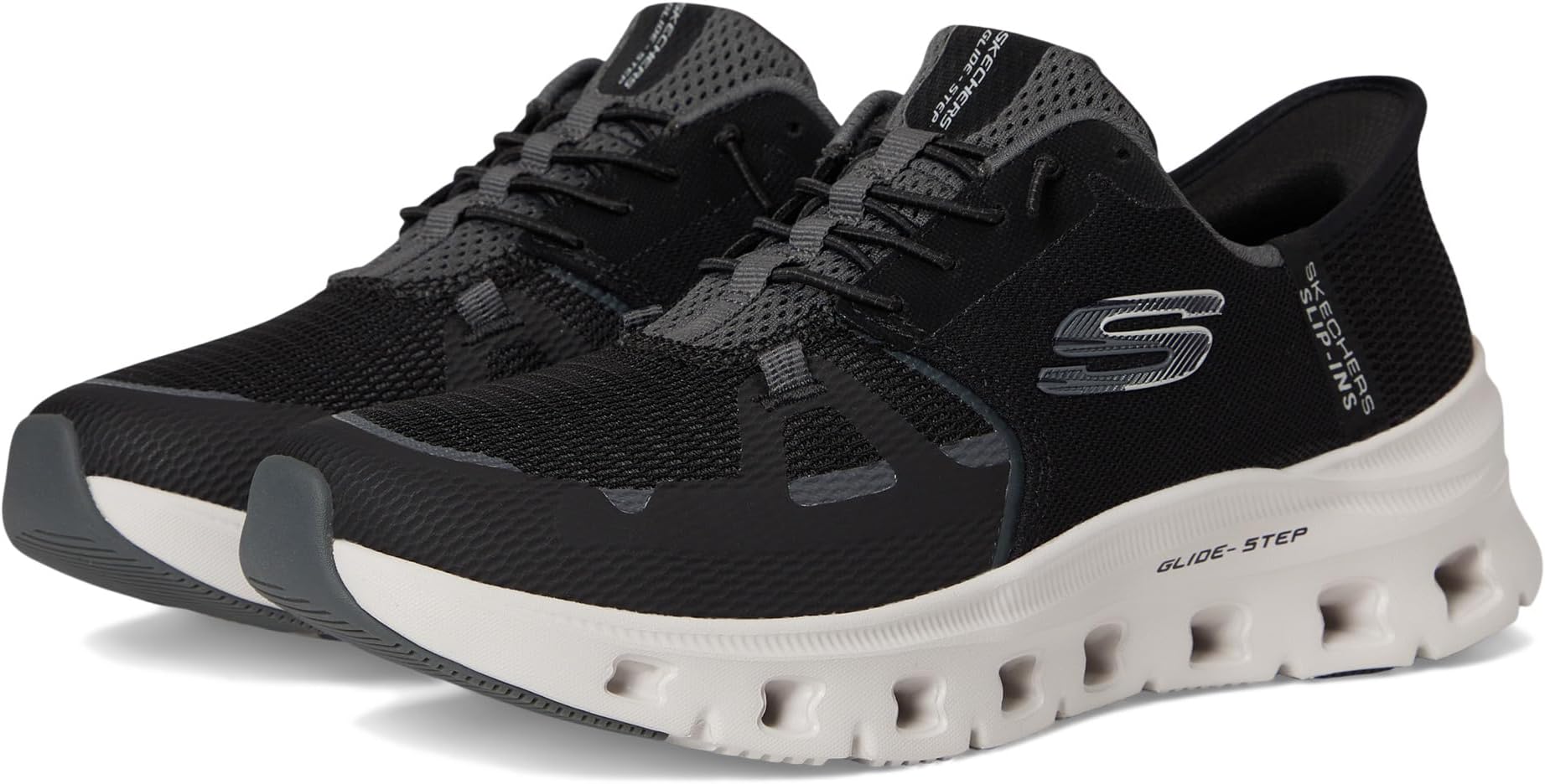Кроссовки SKECHERS Women's Glide Step Pro Hands Free Slip Ins, Black Charcoal