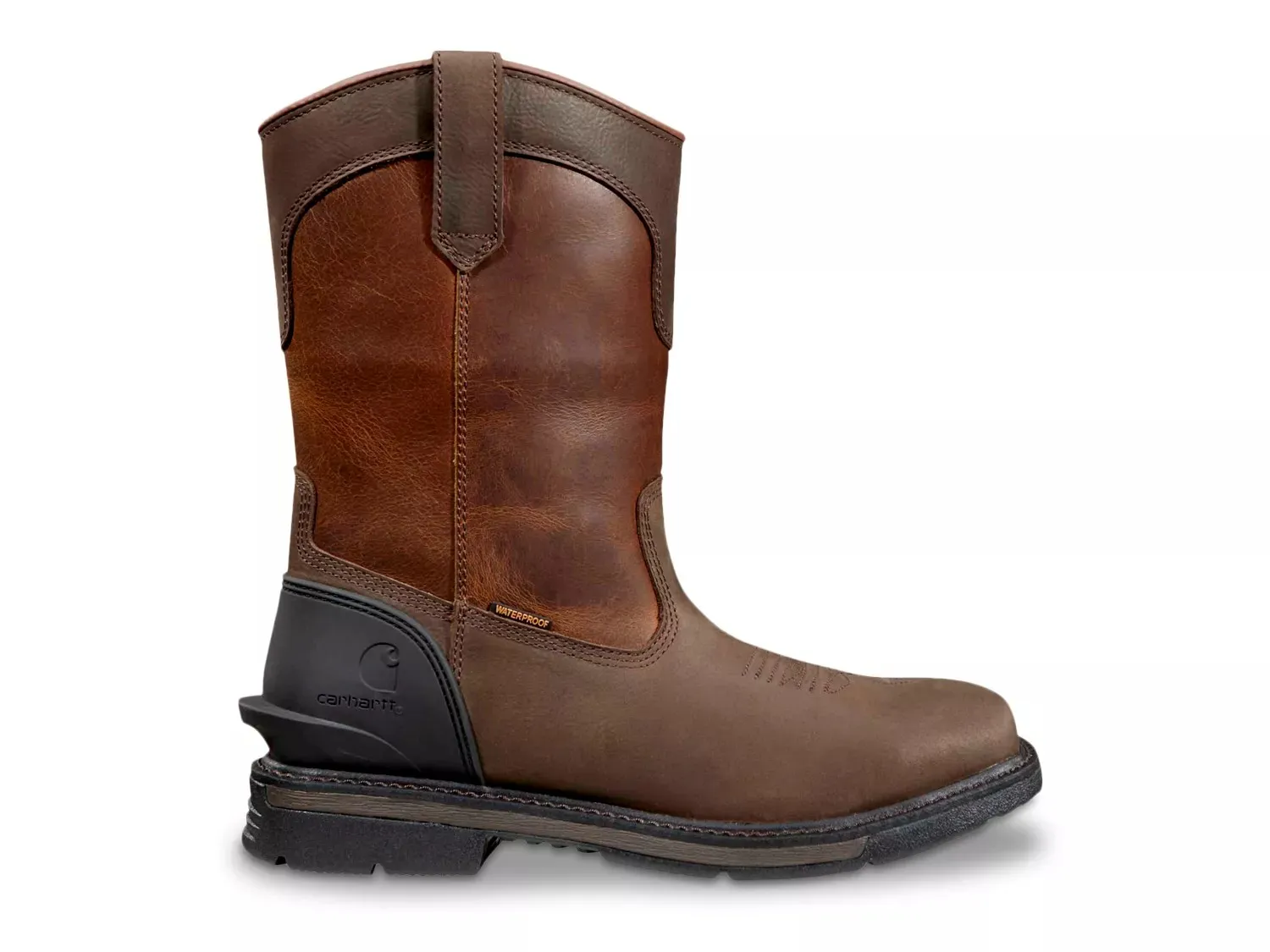 Ботинки Carhartt Montana 11 Waterproof Steel Toe Work Boots — мужские, темно-коричневые/красные — фото 2