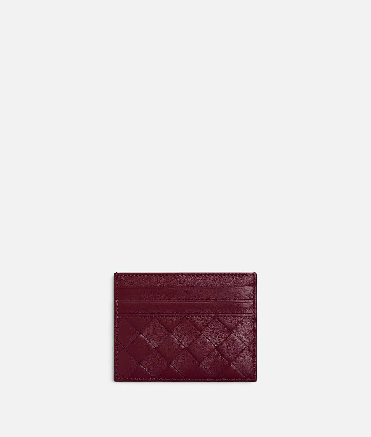 Чехол для кредитной карты Intrecciato Bottega Veneta, красный — фото 2