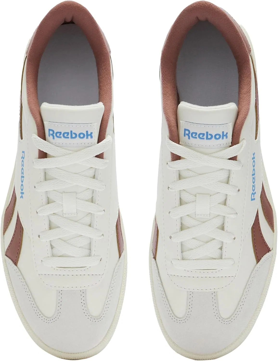 Кроссовки теннисные Reebok Smash Edge Suede, Chalk Scorchedearth Recoveryblue — фото 3