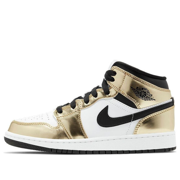 

Кроссовки 1 mid se 'metallic gold' Air Jordan, золотой