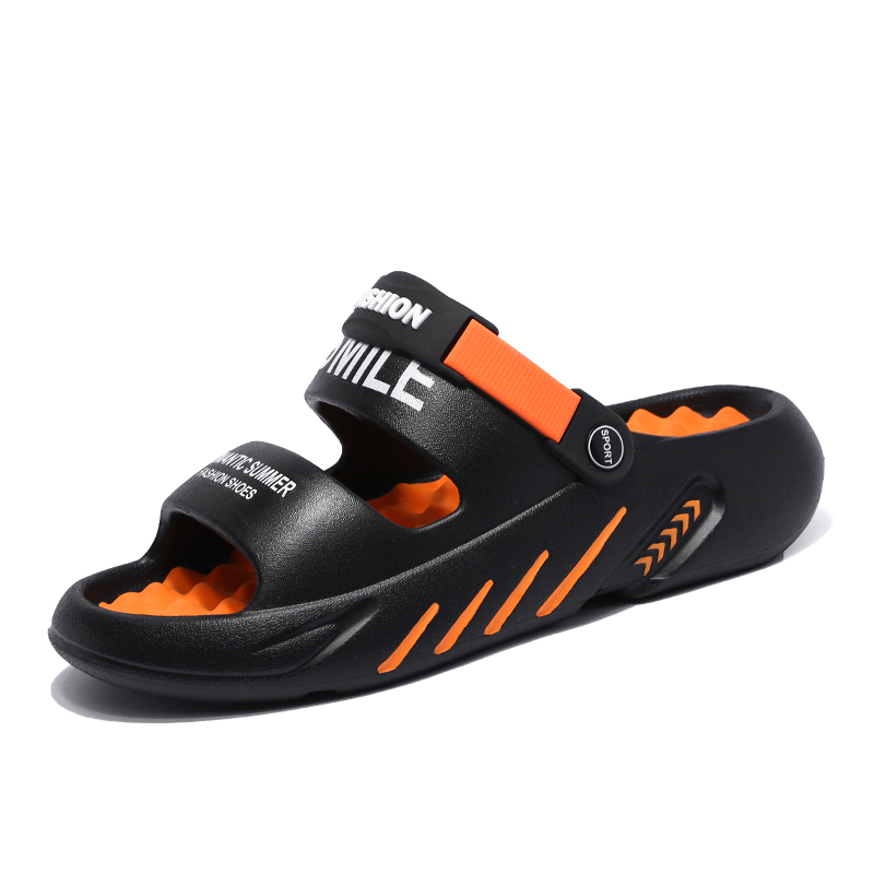CariteSport Пляжные сандалии мужские черно-оранжевые, цвет Black Orange — фото 2