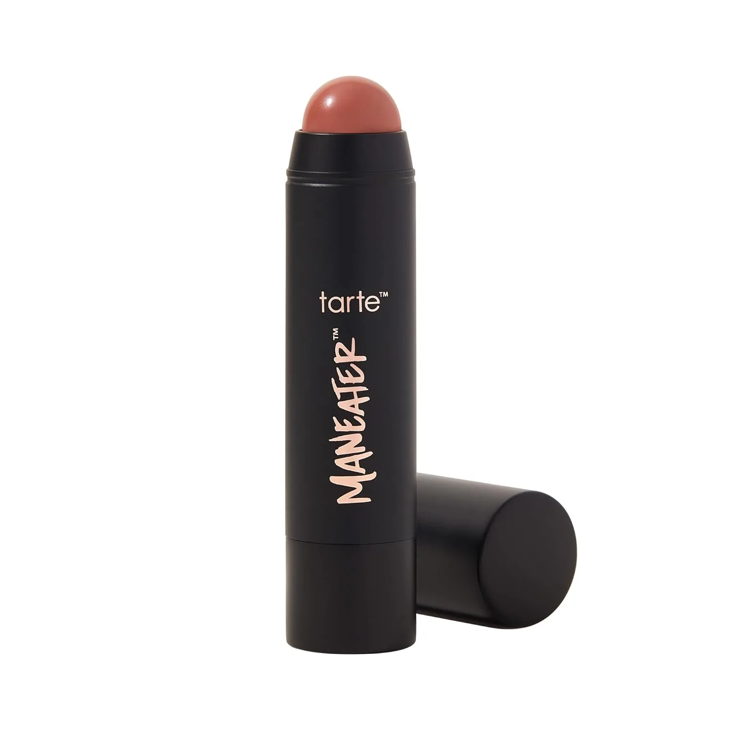 Tarte Maneater Silk Stick Blush - кремовая смываемая помада для щек и губ с алмазной пудрой для гладкого, увлажненного, естественного финиша, веганская и cruelty free, buff