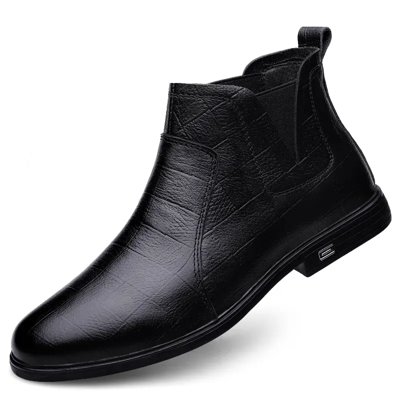 

XIMO BULL Челси с коротким голенищем 3 см, черные, на флисовой подкладке, цвет Black Fleece-Lined
