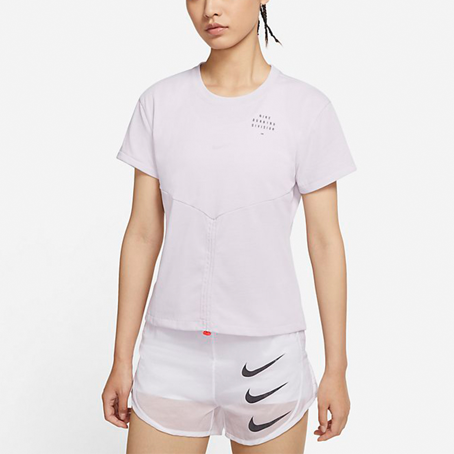 Футболка с рукавом дроп-шоулдер женская светло-фиолетовая Nike — фото 4