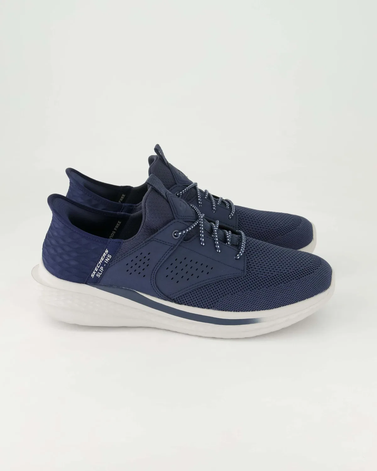 Слипоны синие Skechers, синий — фото 2