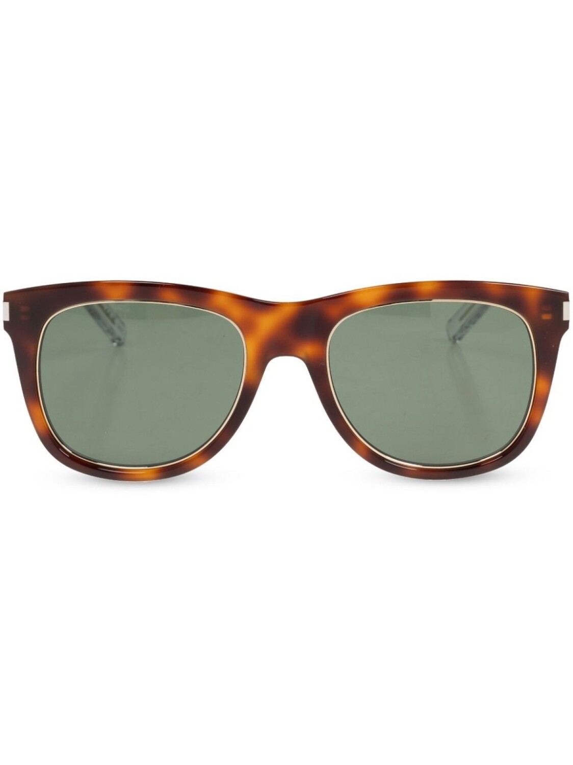 

Saint Laurent Eyewear солнцезащитные очки в квадратной оправе, зеленый