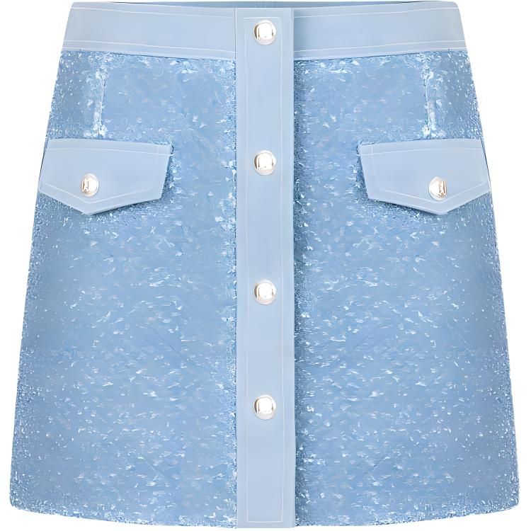 

KARL LAGERFELD SS24 Повседневная короткая юбка женская синяя KARL LAGERFELD / Karl Lagerfeld Jeans