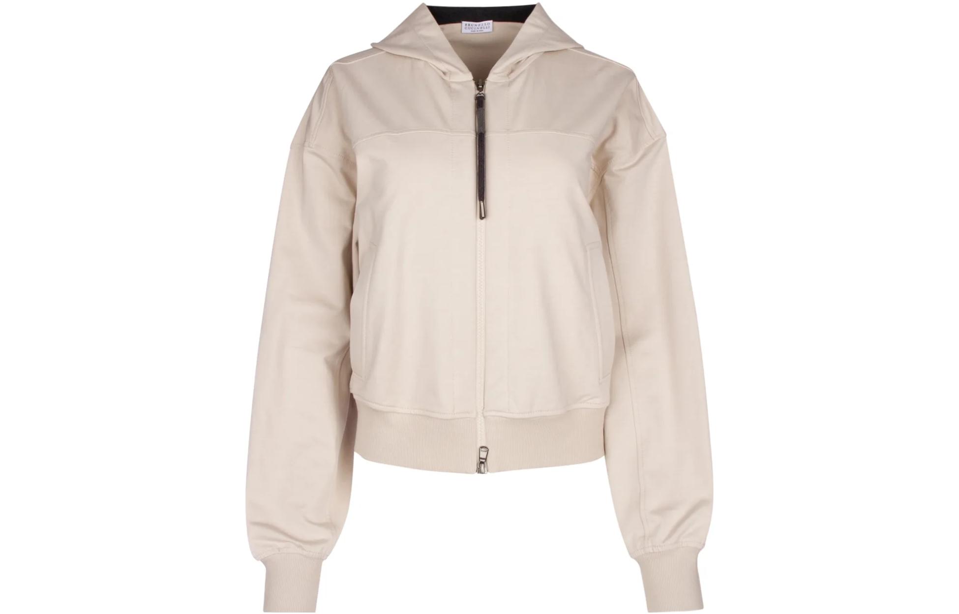 

Brunello Cucinelli Женская куртка цвета слоновой кости, Ivory White