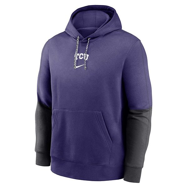 Мужская фиолетовая толстовка с капюшоном TCU Horned Frogs 2024 Sideline Club Nike — фото 3
