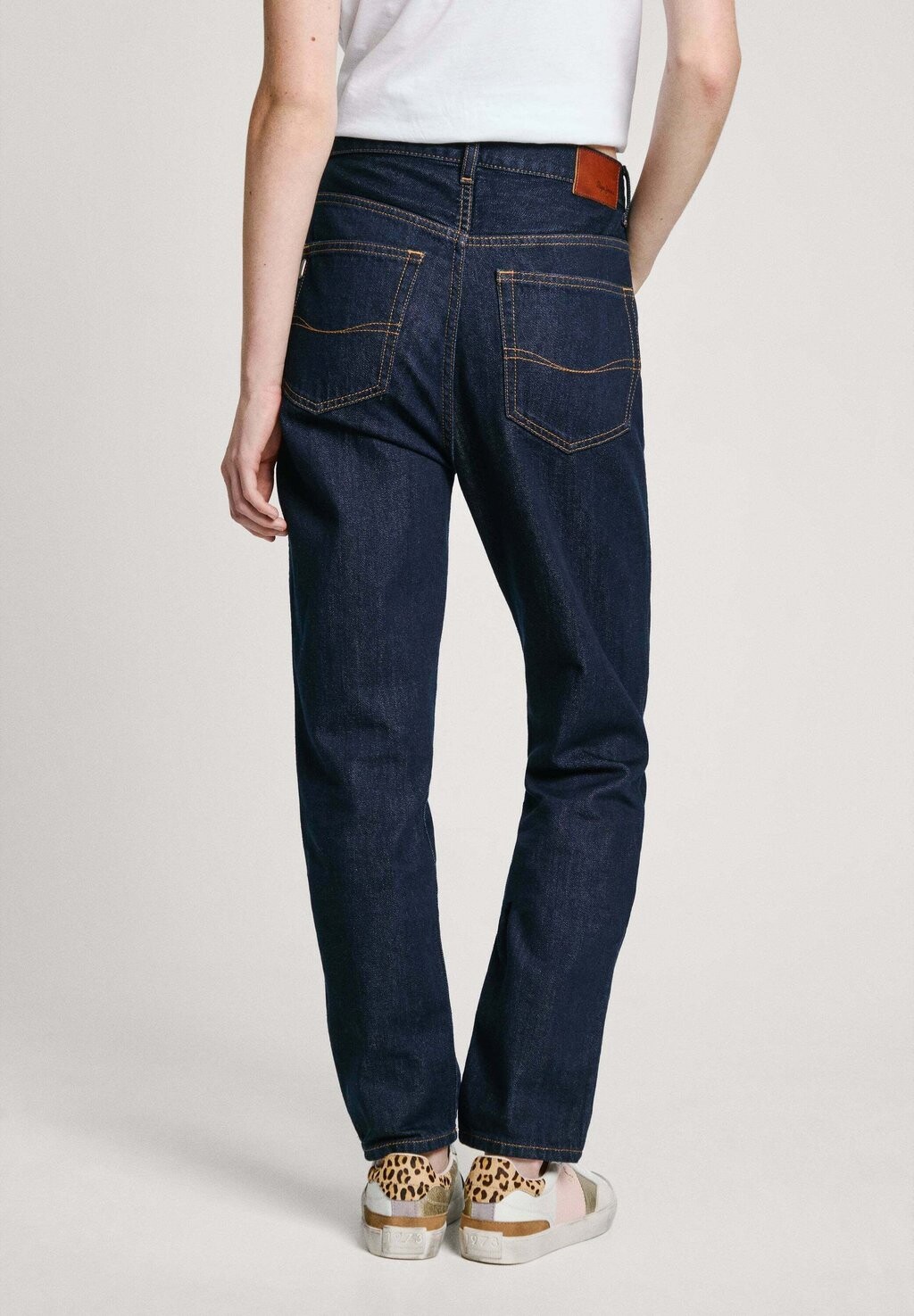 

Джинсы прямого кроя UHW Pepe Jeans, синие джинсы