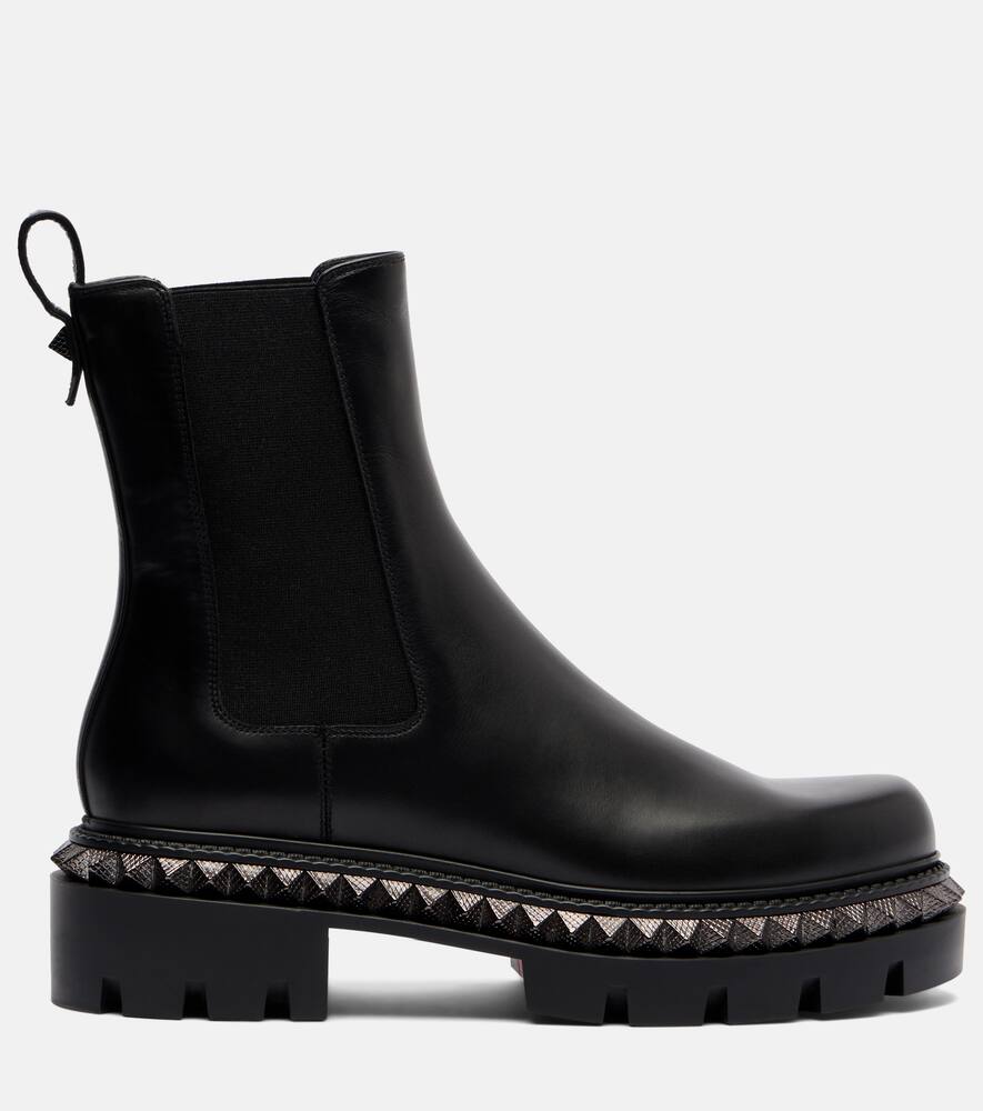 Ботильоны St Emilia из кожи с декоративными элементами Christian Louboutin, Black — фото 4
