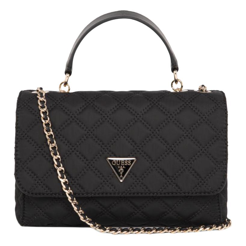 

GUESS Женская сумка через плечо из ткани и искусственной кожи черная, Black