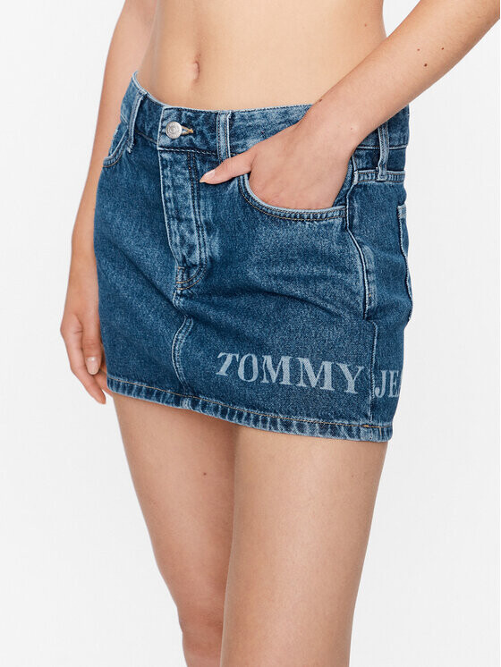 

Джинсовая юбка стандартного кроя Tommy Jeans, синий