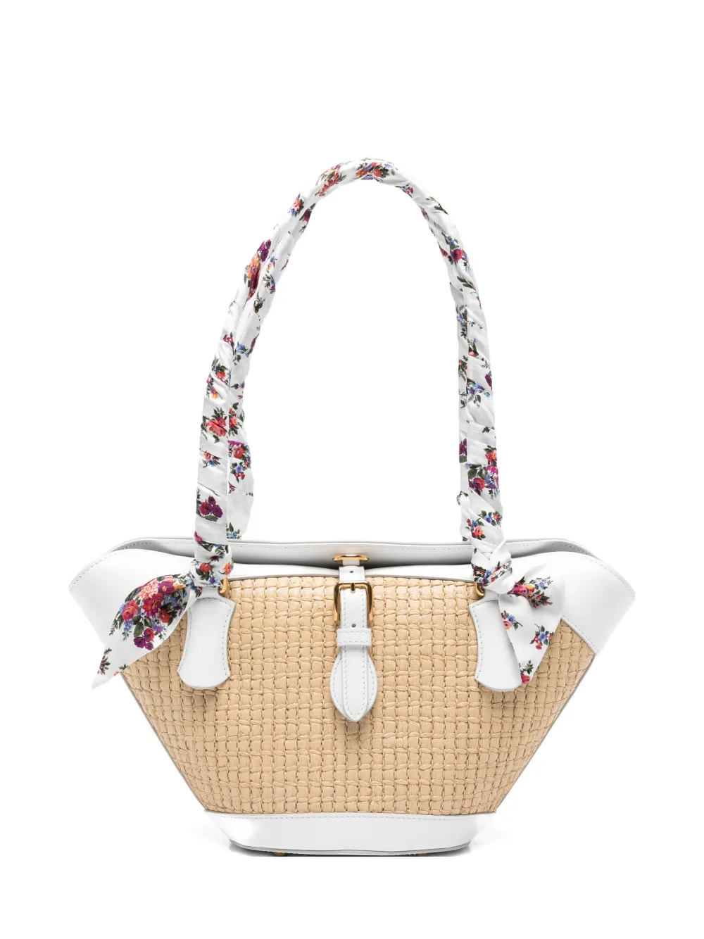 

Сумка-тоут с цветочной ручкой Dolce & Gabbana, бежевый