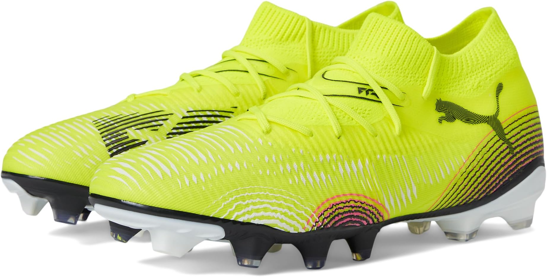 Кроссовки PUMA Future 8 Match Firm, Artificial Ground Soccer Cleats, цвет Yellow Alert-Puma Aged Silver-Sun Struck