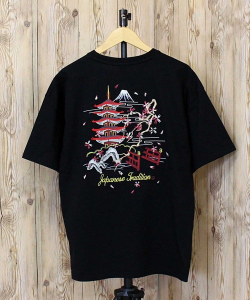 

Футболка с короткими рукавами, крой в стиле ска, с вышивкой TopIsm, черный