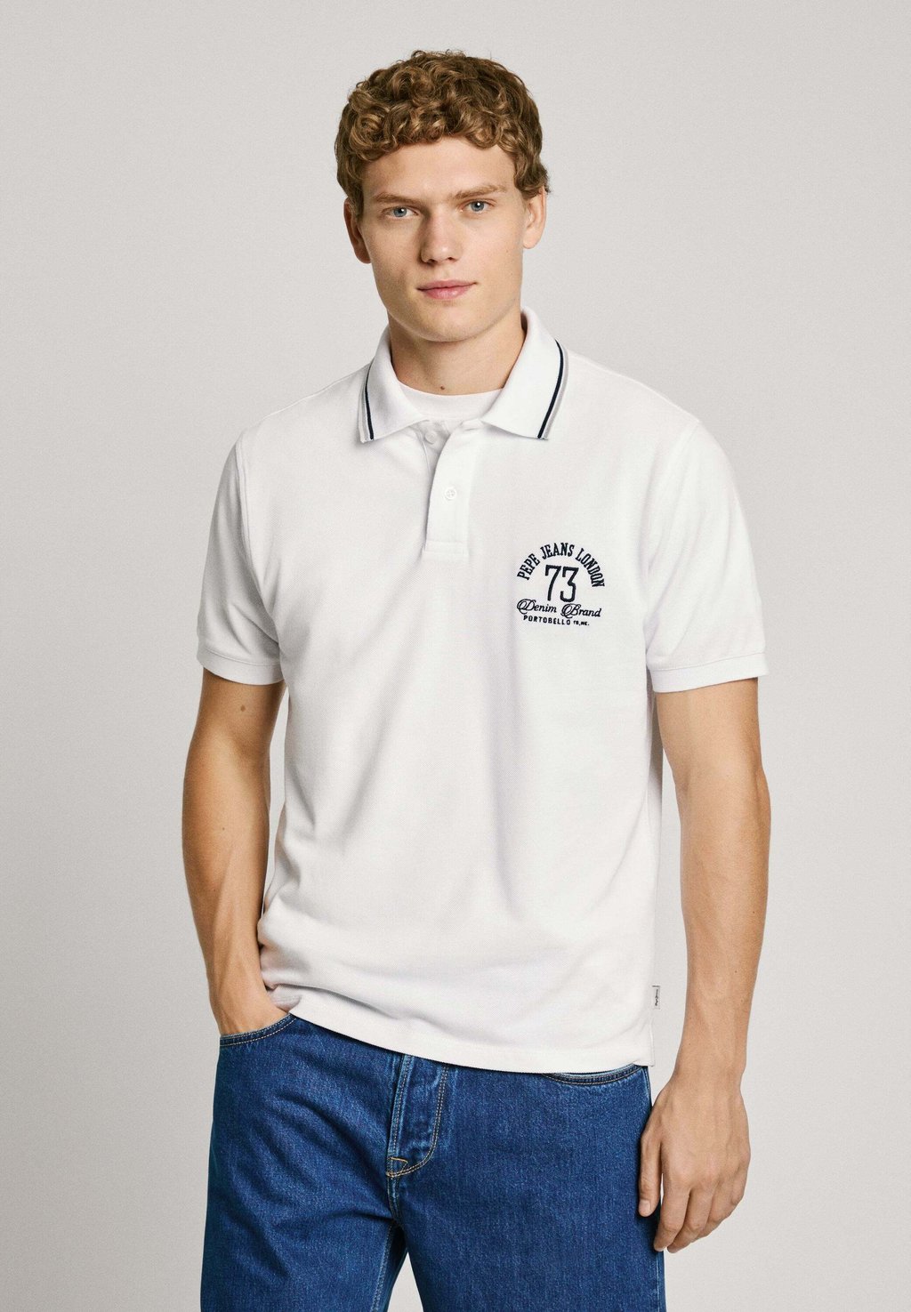 

Поло BRADLEY Pepe Jeans, белый