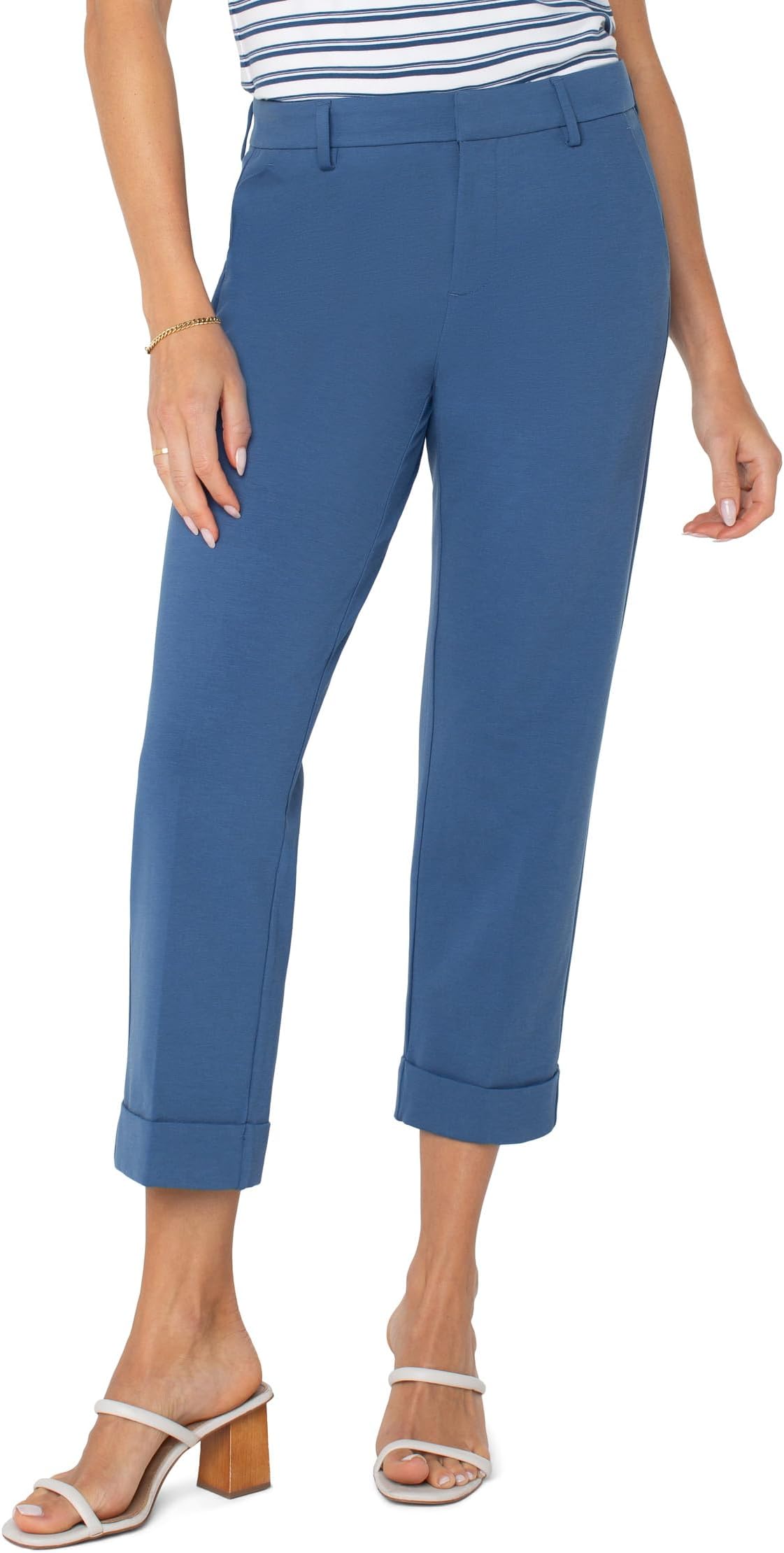 

Брюки Liverpool Los Angeles Kelsey Knit Crop Trouser 25", French Blue