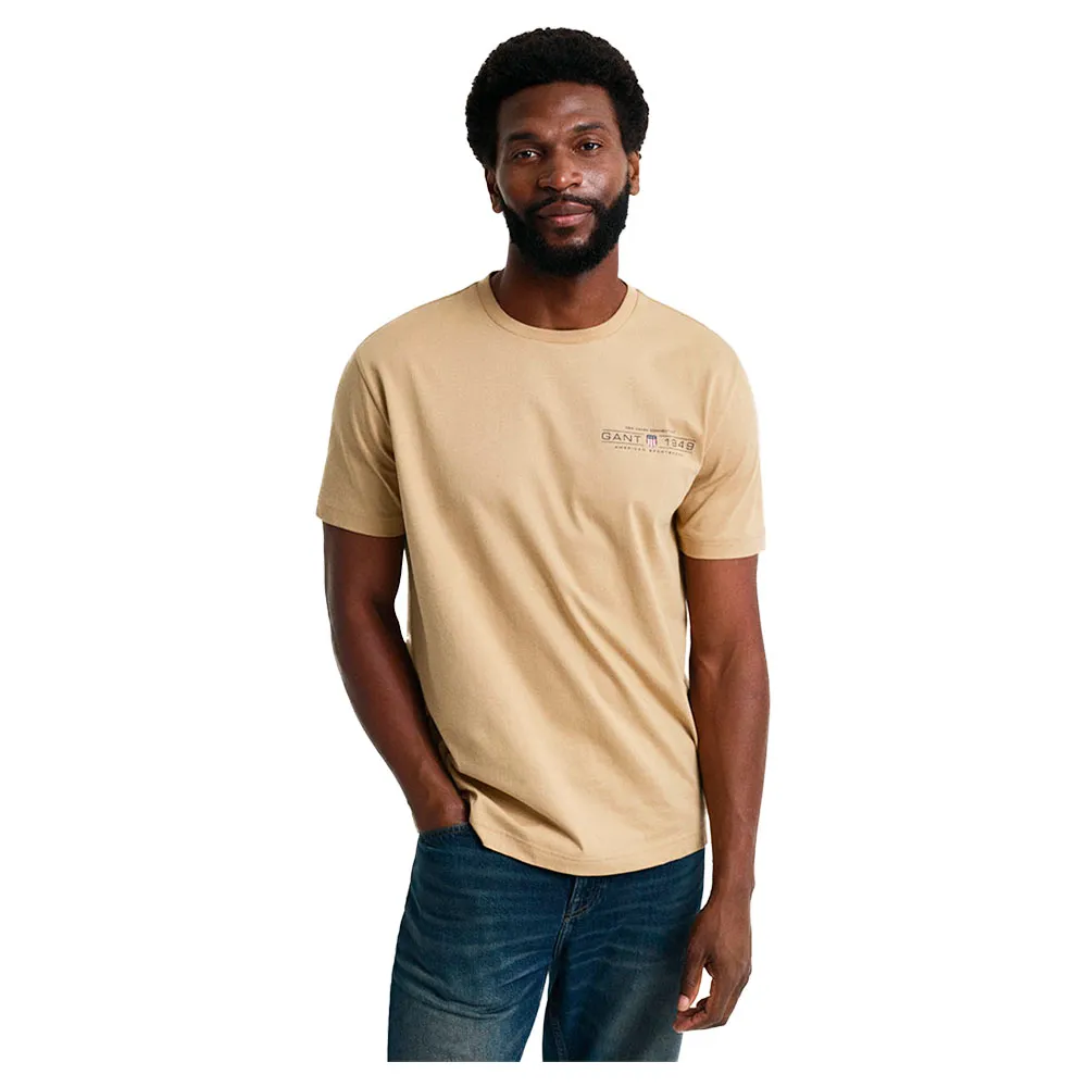 

Футболка с коротким рукавом Gant Graphic, бежевый