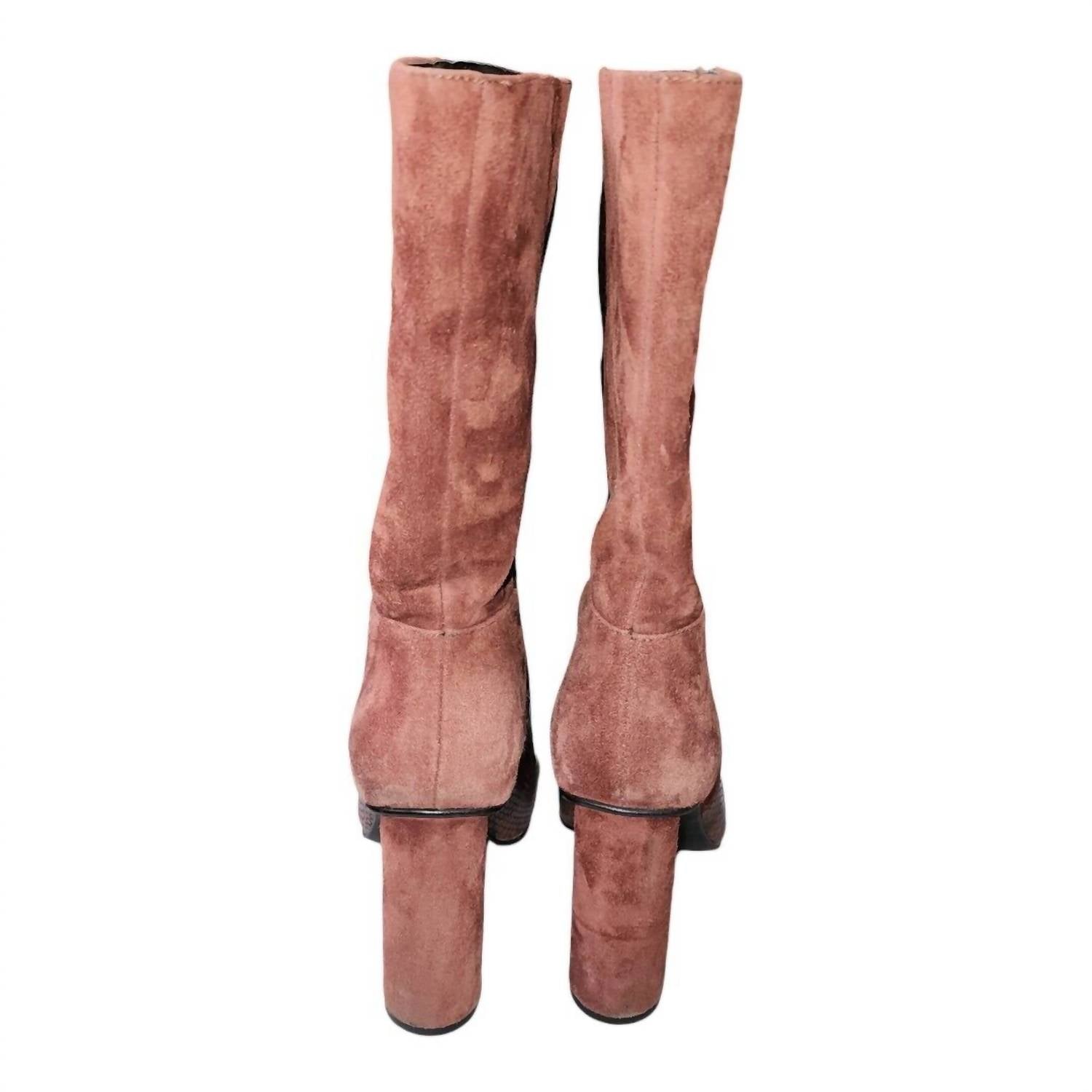 Ботинки Kolby из замши с эффектом змеиной кожи 42 GOLD, цвет snake leather suede — фото 3