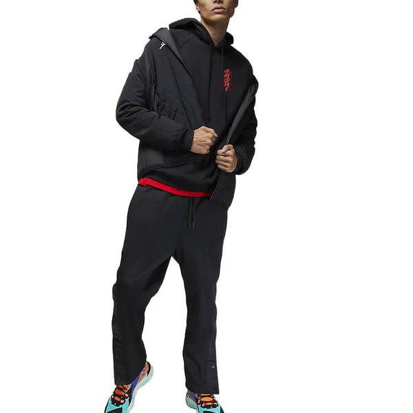 Толстовка Air Jordan Hooded Pullover Long Sleeves Hoodie Men's Black, черный — фото 3