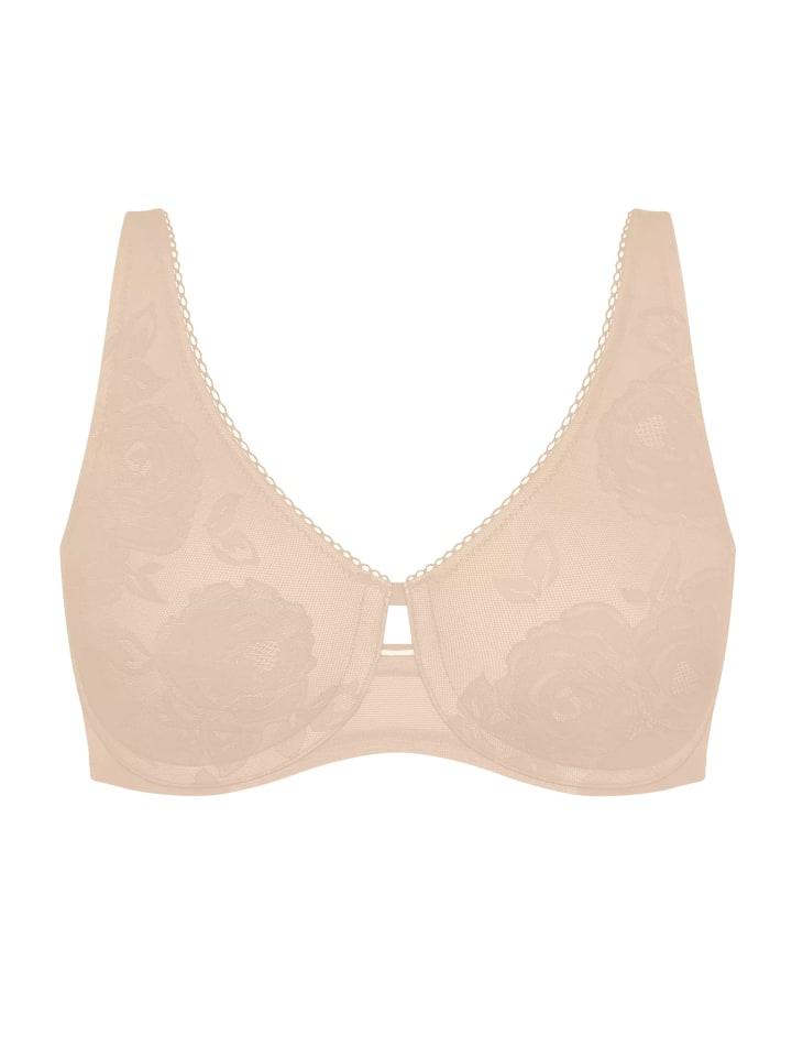 

Минимизирующий бюстгальтер Wild Rose Sensation телесно-бежевого цвета Triumph