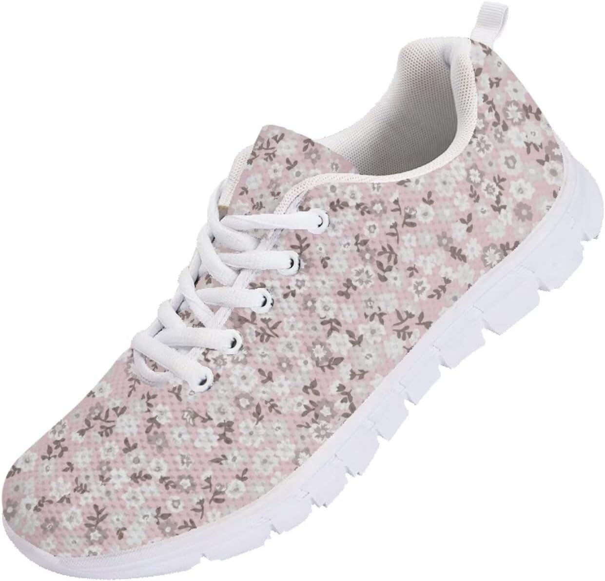 

Мужские кроссовки Funnydude Funny Print для бега, осенние, с сеткой для дыхания, свободные, на шнуровке, Floral a