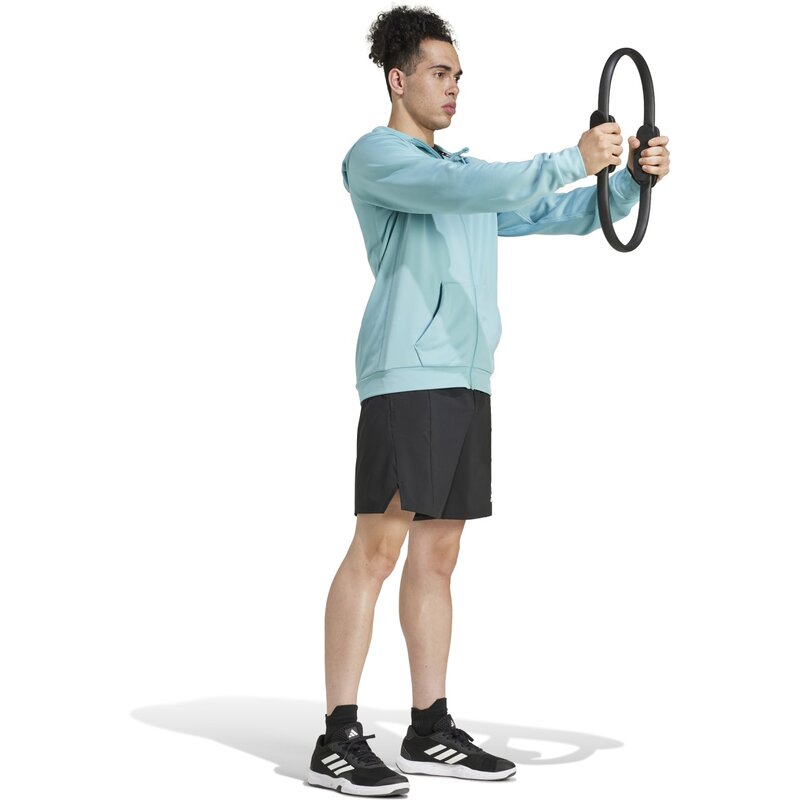 Толстовка Game and Go Training с большим логотипом и тремя полосками Adidas, цвет minton — фото 4
