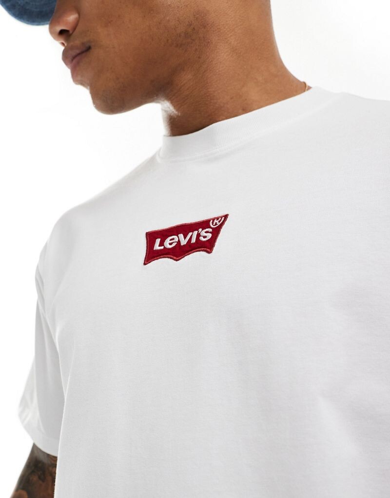 Levi’s — белая футболка с логотипом «летучая мышь» в центре Levi's — фото 3