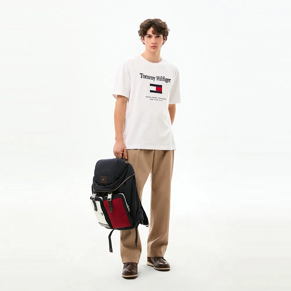 Мужская футболка Flag Embro белого цвета от Tommy Hilfiger — фото 2